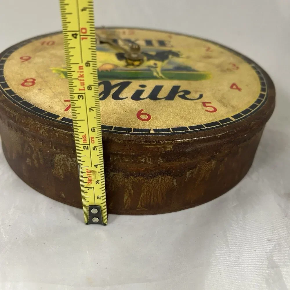 Vtg Best Milk. Happy Dairy Life Is Good WALL Clock